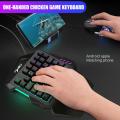 35Keys One-Handed Game Gaming Keyboard Mouse Keypad Gamepad Controller For Mobile Phone