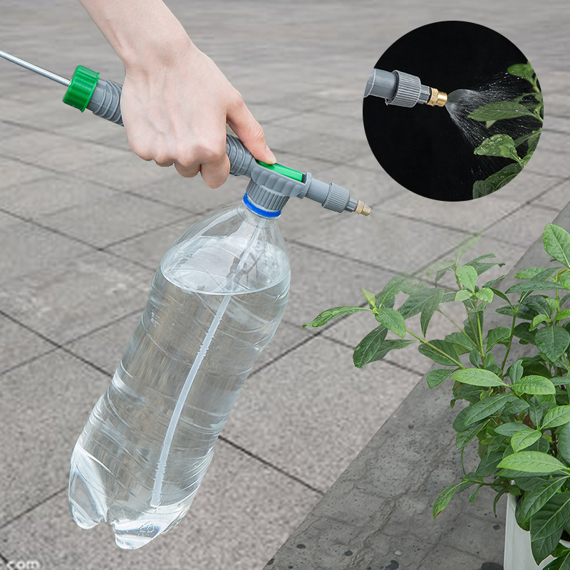 High Pressure Air Pump Manual Sprayer Adjustable Drink Bottle Spray Head Nozzle Garden Tools Watering Tool Jardin Jardim