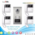 SmartYIBA RFID Unlock Video Doorbell 4.3" Wired Apartment Video Door Phone Intercom System Video Intercom for Building Apartment