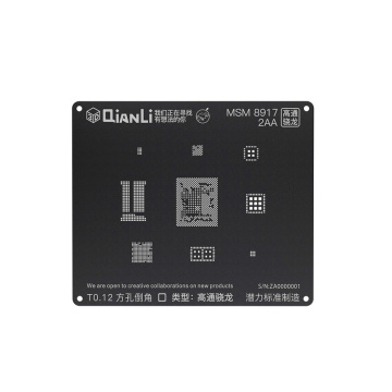 QIANLI iBlack 3D BGA Reballing Stencil for MSM8916/MSM8909/MSM8939 MSM8917 MSM8937 MSM8940 MSM8953 PM8916 PM8917 PM8937 PM8940