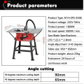 10 Inch Multi-function Working Table Woodworking Saw Table & Sawhorse Wood Cutting Machine without vacuum cleaner