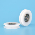 10pcs 5x30x6mm delrin V groove plastic pulley wheel passing wheel roller 625zz plastic POM bearing guide wheel hanging wheel