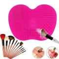 Silicone Makeup Brush Cleaner Make Up Washing Brush Washing Cosmetic Foundation Makeup Brush Cleaner Pad Scrubber Board Tool