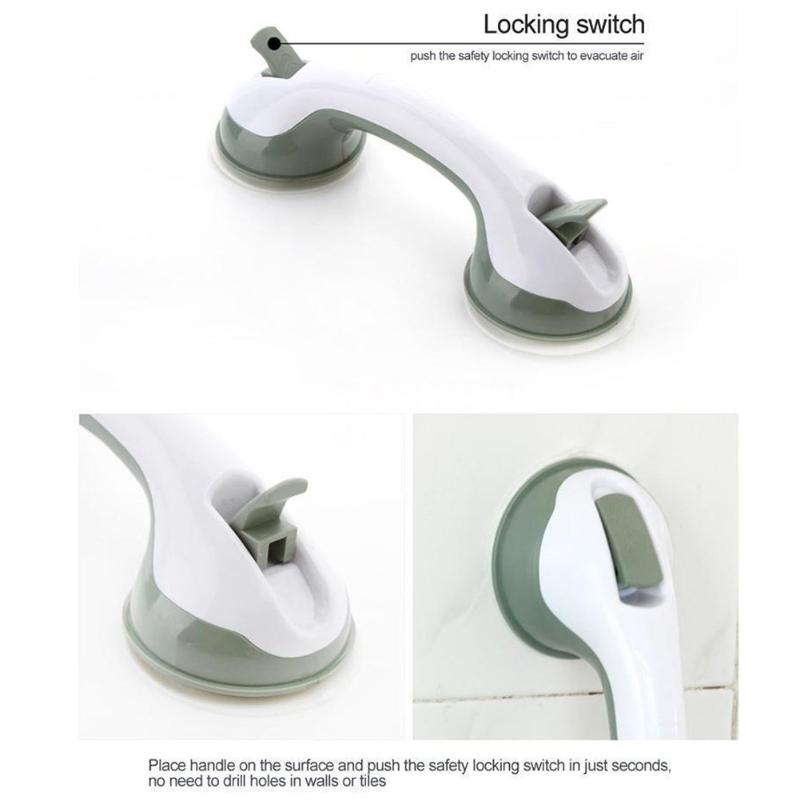 Bathroom Suction Cup Handle Grab Bar for Shower Safety Cup Bar Tub Handrail For Bathroom Grab Handle Rail Grip Accessories