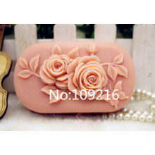 New Product!!1pcs Chinese Rose (zx339) Food Grade Silicone Handmade Soap Mold Crafts DIY Mould