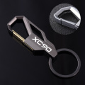 Fashion Car Keychain For Volvo S60 XC90 V40 V50 V60 S90 V90 XC60 XC40 AWD T6 Metal Leather Key Chain Car Interior Decoration