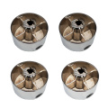 MENSI 4PCS/LOT Metal Zinc Chrome Rotary Switch for Gas Stove Cooktop Spare Part Metal Handle Shaft 6.1mm
