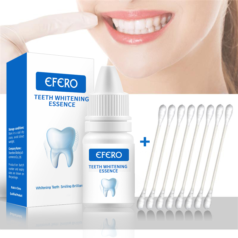 EFERO 1PC Teeth Whitening Products Oral Hygiene Serum Stains Plaque Cleaning Tooth Bleaching Essence Whitening Serum Dental Care