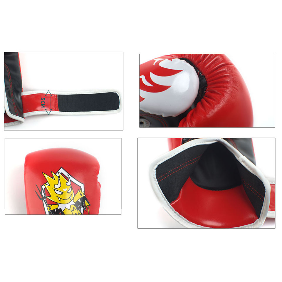 2pcs Kids Children Boxing Gloves Training Gloves Sparring Mitts Sanda Karate Sandbag Taekwondo PU Leather Protector Gloves