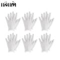 White Thin and Reusable Elastic Cotton Work Gloves for Dry Hand Moisturizing Cosmetic Eczema Hand Spa Coin Jewelry Inspection