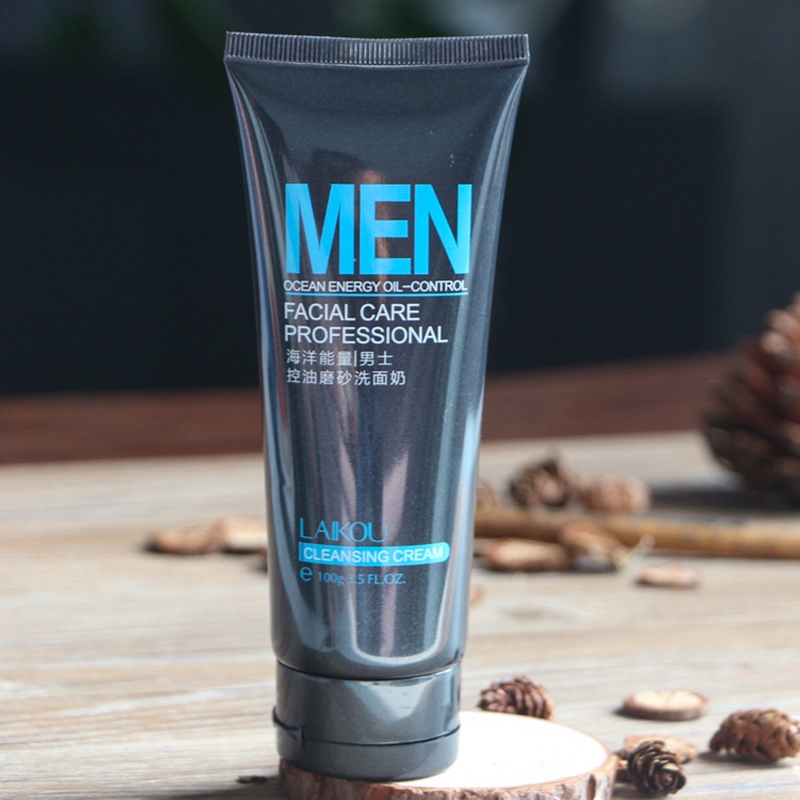 LAIKOU Men Facial Cleanser Face Washing Moisturizing Man Skin Care Blackhead Remove Face Wash For Dry Skin Oil Skin