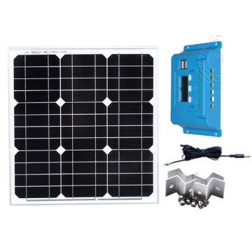 Solar Pv Kit Solar Panel 18v 40w Solar Charge Controller 12v/24v 10A Solar Mobile Charger Caravan Camping Rv Motorhome Light