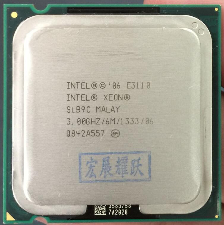 PC computer For Intel Xeon E3110 CPU Processor (3.0Ghz/ 6M /1333GHz) Socket 775 free shipping