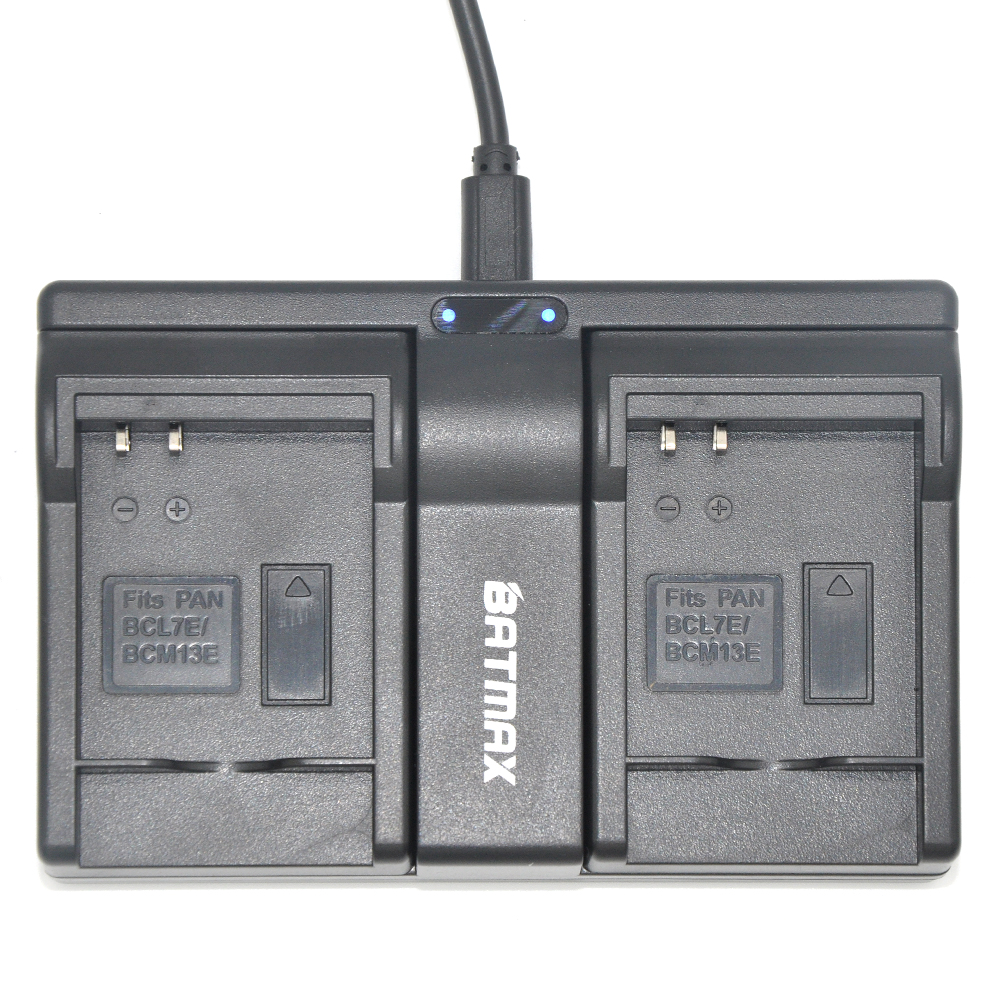 DMW-BCM13E DMW-BCM13 BCM13 Battery Dual Channel Charger for Panasonic Lumix ZS40 / TZ60, ZS45 TZ57, ZS50 / TZ70, ZS27,TZ37,TZ41