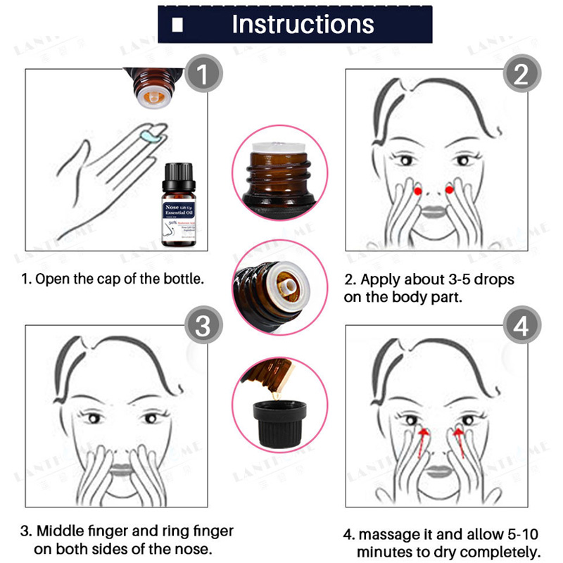 10ml Tightening Beauty Nose Care Massage Essential Oils Reduce Narrow Thin Nose Lift Up Cream Oil Moisturizing TSLM2