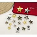 10-27mm Gold/Silver/Bronze/Metal Star Garment Rivets Nailhead Claws Stud Hat Bag Shoe Jeans Leather Craft Clothes Accessories