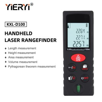 yieryi Laser Distance Meter 40M 60M 80M 100M Rangefinder Trena Laser Tape Range Finder Build Measure Device Ruler Test Tool