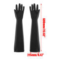 Rubber PPE Latex Long Gauntlets Acid-Alkali Anti Corrosive Thicken Protective Safety Gloves for Chemical Industrial Household