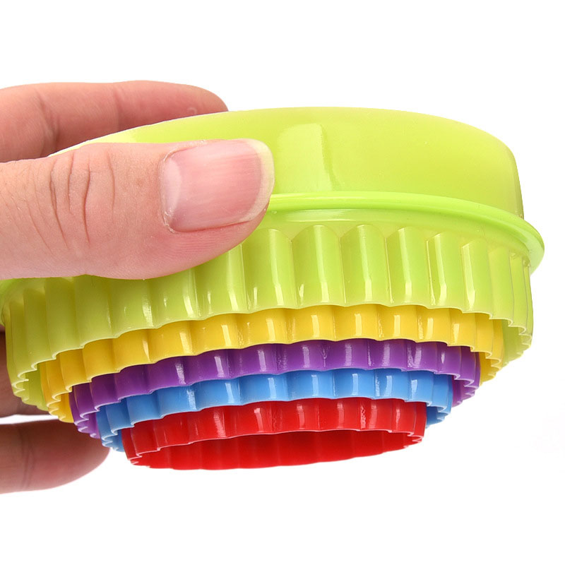 5 pieces Round Plastic Mold Cookie Vegetable Fruit Cutting Kitchen Baking Stamp Tools Accessories