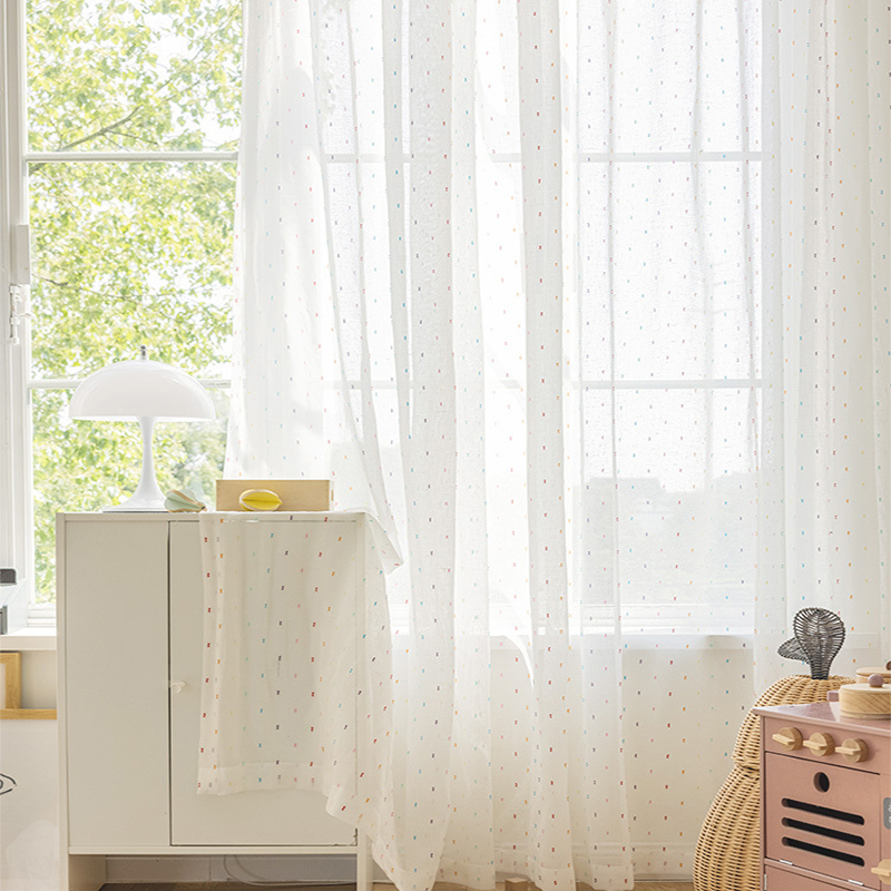 Summer light breathable Tulle Curtains