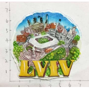 Lviv, Ukraine 3D Fridge Magnets Travel Souvenirs Refrigerator Magnetic Stickers Home Decoration