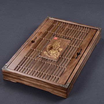 Large Size 53.5*33.5*5cm Luxury Wooden Tea Tray Rectangle Tea Board Kung Fu Tea Tools Tea Set Water Storage Teapot Crafts Tray
