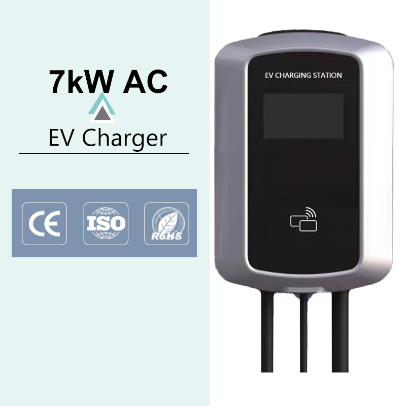 7KW Wall-mounted AC EV charger GBT Mode 2