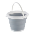 5L Silicone Folding Bucket Fishing Car Wash Outdoor Buckets Kitchen Supplies Multifunctional Clothes Sundries Storage Bucket
