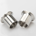 1-1/4" DN32 Stainless Steel SS304 Sanitary Female Threaded Pipe Fittings Ferrule OD 64mm fit 2" tri Clamp