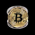 Gold Plated Bitcoin Coin Art Souvenir Great Gift Collectible Physical Metal Coin Crypto Commemorative Coin