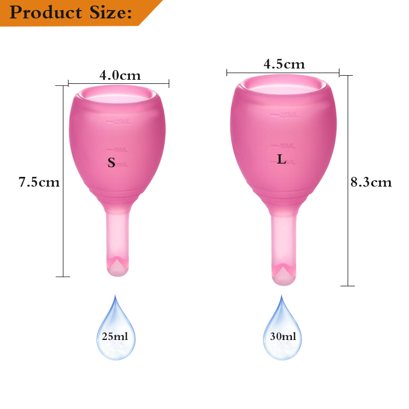 New Discharge Menstrual Cup Medical Grade Silicone Menstrual Cup Valve Menstruation Silica Gel Women Cup Coletor Copa Menstrual
