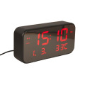 LED Clock Snooze Digital Alarm Clock Travel Electronic Desk Led Table Clock Wake Up Silent Alarm Clock Bedroom Home Decor Gift