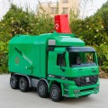 Children's simulation inertia engineering car cleaning car model children's large sanitation car garbage truck toy car