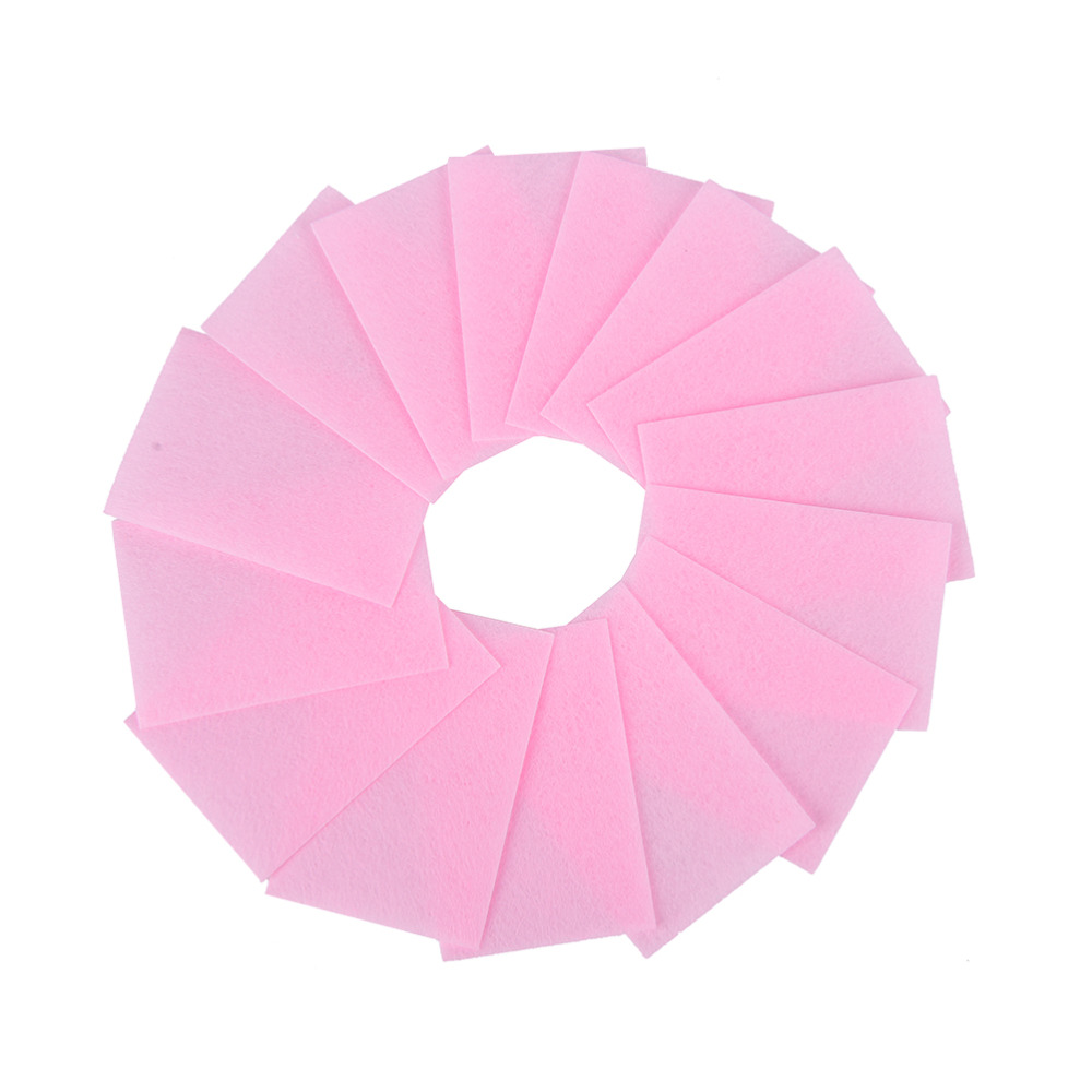 100 Pcs Pink Lint-Free Wipes All For Manicure Nail Polish Remover Pads Paper Nail Cutton Pads Manicure Pedicure Gel Tools