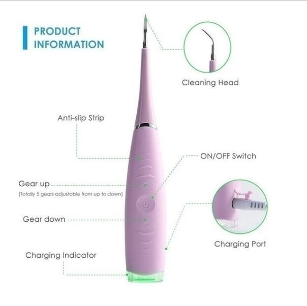 2021 Sonic Dental Scaler Tooth Calculus Electric Remover Tartar for Teeth Tooth Stains Clean Tool Dentist Flosser Dental Clean