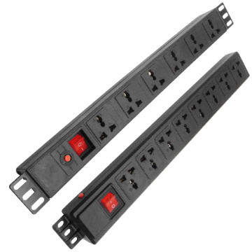 PDU Network Cabinet Rack Power Strip Distribution with Switch Surge Protection 6/8AC Universal sockets Outlet AU UK EU Plug