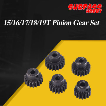 SURPASS HOBBY M1 15T 16T 17T 18T 19T Pinion Gear Set for 1/8 Redcat Tamiya RC Off-road Monster Truck 5mm Shaft Motor