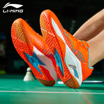 Li-Ning Men Professional Badminton Shoes Breathable Resistant Wearable Support LiNing li ning Sport Shoes Sneakers Aytm075 WPH