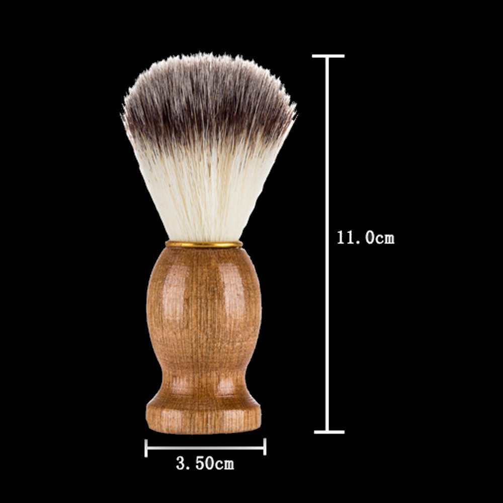 Makeup BrushesMen Shaving Bear Brush Best Badger Hair Shave Wood Handle Razor Barber Tool Shaving Brush Dropshipping