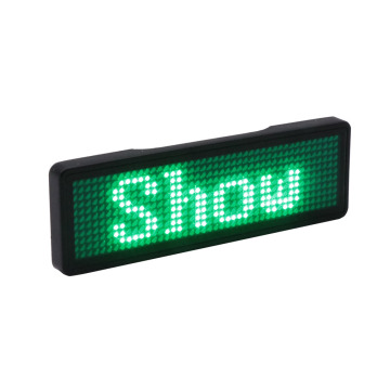 Bluetooth USB rechargeable LED name tag DIY programmable mini LED display moving sign