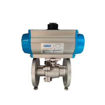 Reliable Pneumatic flanged ball valve