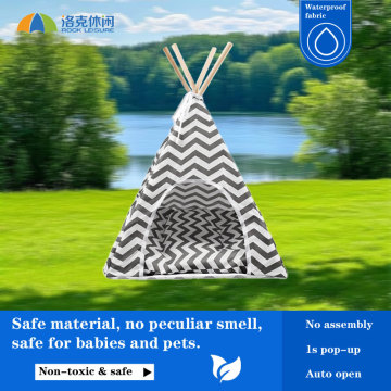 Striped Pet Indian Teepee