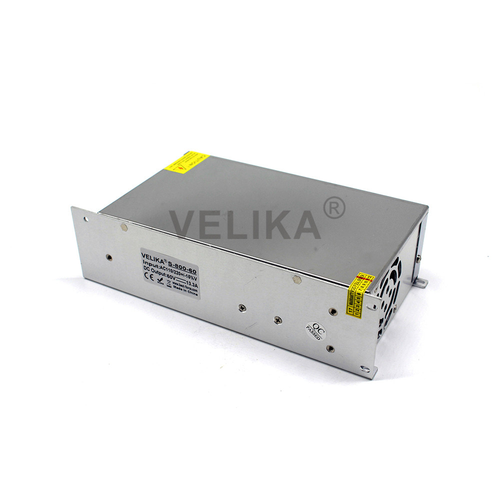 Single Output Universal 800W 60V 13.3A Switching Power Supply AC To DC 60V Smps for LED Industrial Equipment Machine