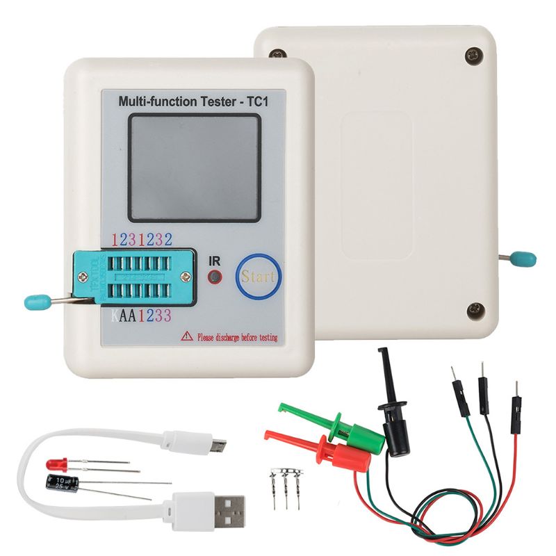 Transistor Tester TFT Diode Triode Capacitance Meter For LCR-T6/TC1 NPN PNP MOSFET Whosale & Dropship