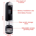 Automatic Electric Pepper Grinder LED Light Salt Spice Pepper Grinding Kitchen Accessories Seasoning Grind Tools Mills