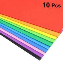 10PCS Foam Paper DIY Craft Paper A4 Size EVA Sponge Foam Sheet For Craft Use