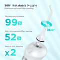 Destone Oral Irrigator Cordless Dental Water Flosser 300ML Portable Teeth Cleaner with IPX7 Waterproof 3 Modes Water Flossing