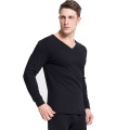 18YOOY New Long Johns For Men Of Suit Worm Underwear Pure Cotton Men's V-Collar Suit For Fashion Underwear Suit Clothes
