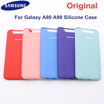 Samsung galaxy A80 A90 Silicone Cover, Silky Soft-touch Finish Liquid Silicone Shell Case for Galaxy A80 A90