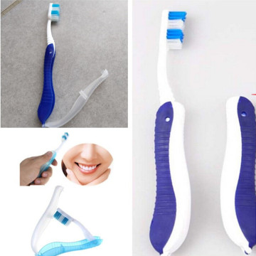 Hotel Disposable Toothbrush Travel Camping Hiking Outdoor Foldable Folding Tooth brush Teeth Cleaning Oral Hygiene Dental Care